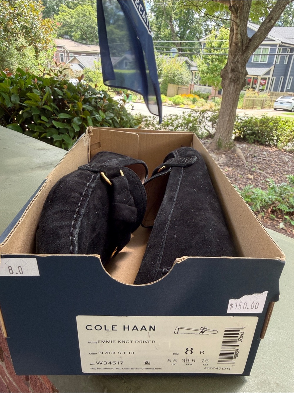 Cole Haan Black Suede Emmie Knot Driver Loafers, Women’s 8 - Picture 7 of 7
